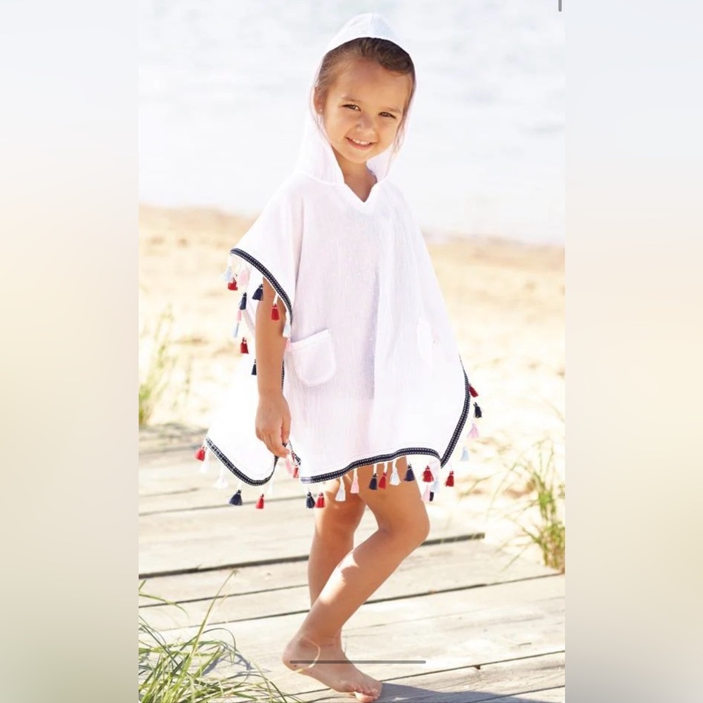 Mud Pie Sail Away Collection Tassel Swimsuit Cover-Up - size 4T-5T